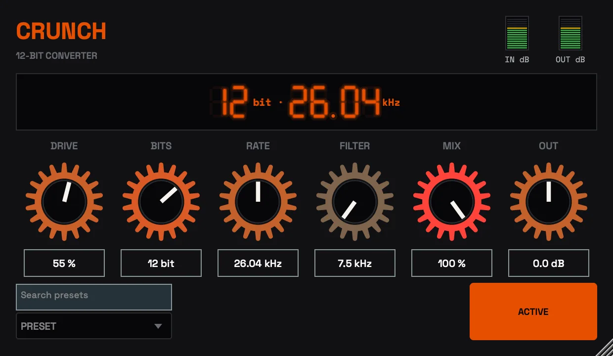The CRUNCH plugin interface